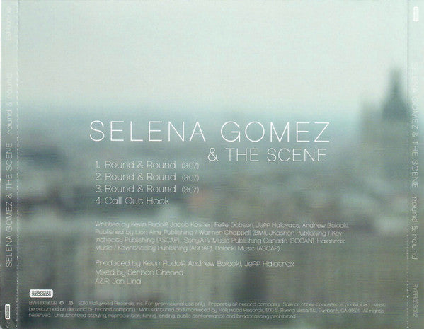Selena Gomez & The Scene : Round & Round (CD, Single, Promo)
