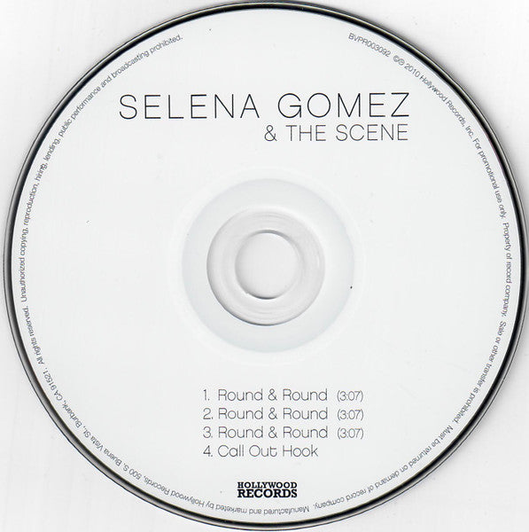 Selena Gomez & The Scene : Round & Round (CD, Single, Promo)