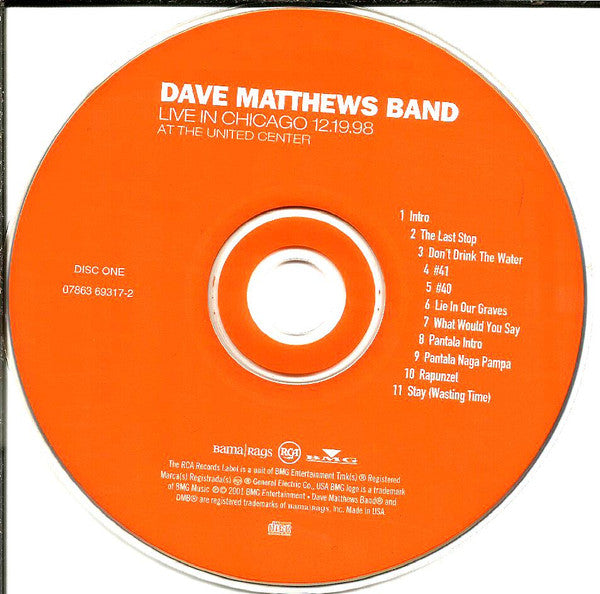 Dave Matthews Band : Live In Chicago At The United Center 12.19.98 (2xCD, Album)