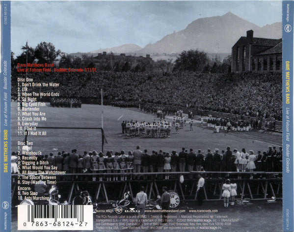 Dave Matthews Band : Live At Folsom Field - Boulder, Colorado (2xCD, Album)
