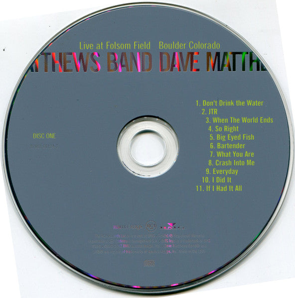 Dave Matthews Band : Live At Folsom Field - Boulder, Colorado (2xCD, Album)