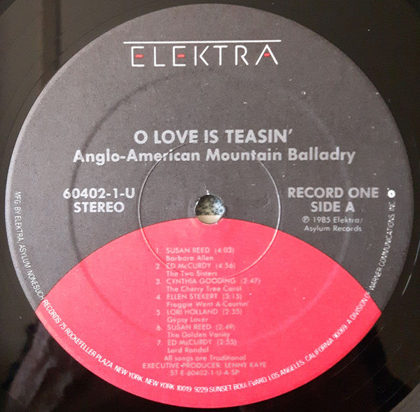 Various : O Love Is Teasin' (Anglo-American Mountain Balladry) (3xLP, Comp + Box)