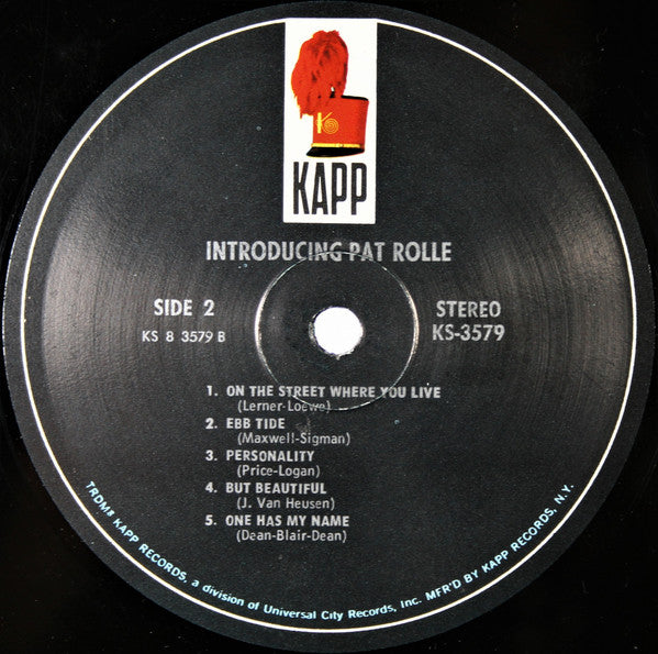 Pat Rolle : Introducing Pat Rolle (LP, Album)