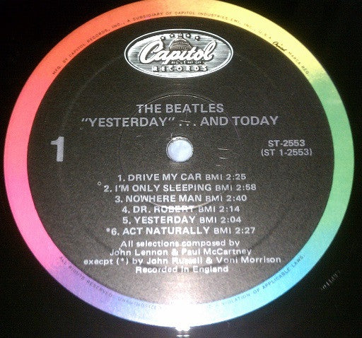 The Beatles : Yesterday... And Today (LP, Album, Comp, Mono, MP, RE, RP, Spe)