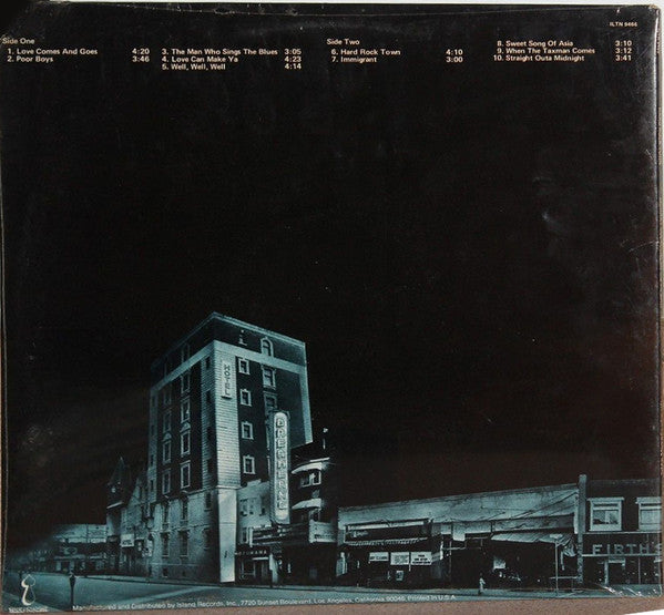 Murray McLauchlan And The Silver Tractors : Hard Rock Town (LP, Album, Pit)