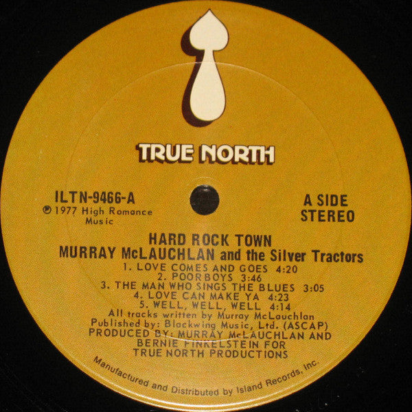 Murray McLauchlan And The Silver Tractors : Hard Rock Town (LP, Album, Pit)