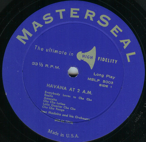 Jose Madeira And His Orchestra / Carlos Montoya : Havana At 2 A.M. (LP, Album)