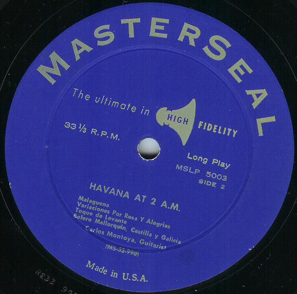 Jose Madeira And His Orchestra / Carlos Montoya : Havana At 2 A.M. (LP, Album)