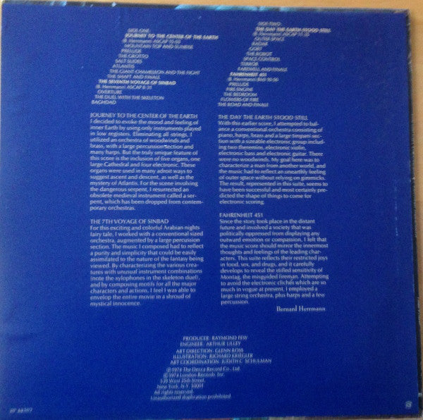 Bernard Herrmann Conducting National Philharmonic Orchestra : The Fantasy Film World Of Bernard Herrmann (LP, Album)
