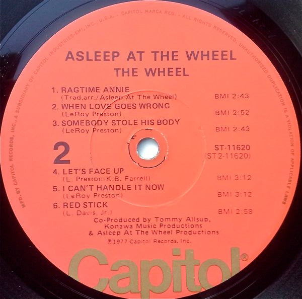 Asleep At The Wheel : The Wheel (LP, Album, Jac)
