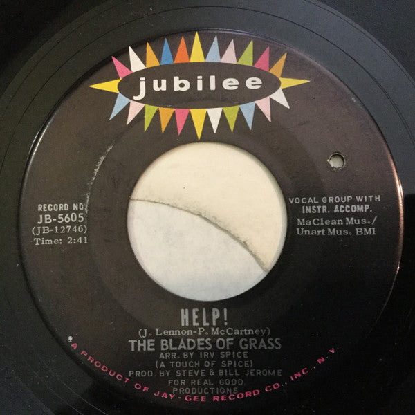 The Blades Of Grass : Just Ah / Help! (7")