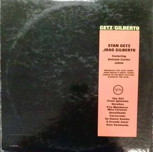 Stan Getz / Joao Gilberto* Featuring Antonio Carlos Jobim : Getz / Gilberto (LP, Album, Mono, Gat)