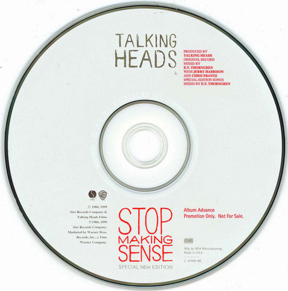 Talking Heads : Stop Making Sense (HDCD, Advance, Album, Promo, RE, RM, S/Edition)