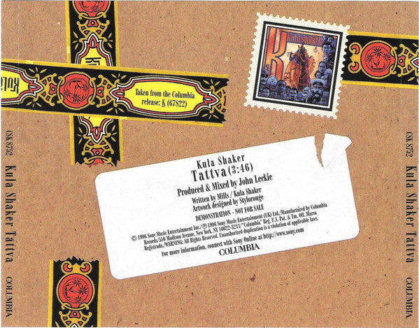 Kula Shaker : Tattva (CD, Single, Promo)