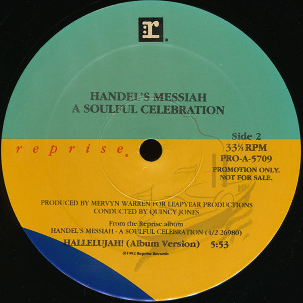 Handel's Messiah (A Soulful Celebration) : Hallelujah! (12", Promo)