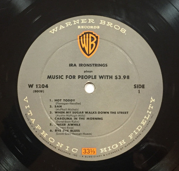 Ira Ironstrings : Ira Ironstrings Plays Music For People With $3.98 (Plus Tax, If Any) (LP)