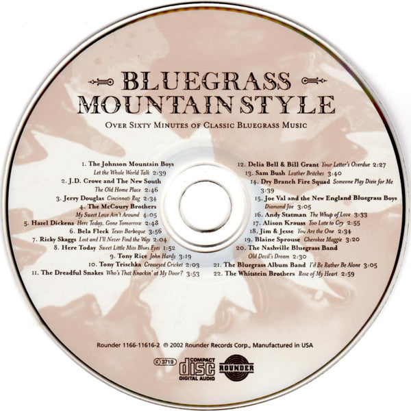 Various : Bluegrass Mountain Style (CD, Comp, RE)