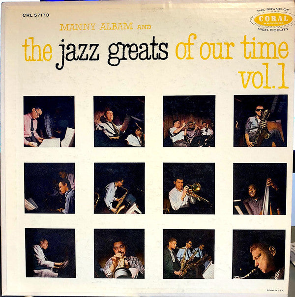 Manny Albam : Manny Albam And The Jazz Greats Of Our Time Vol.1 (LP, Album, Mono)