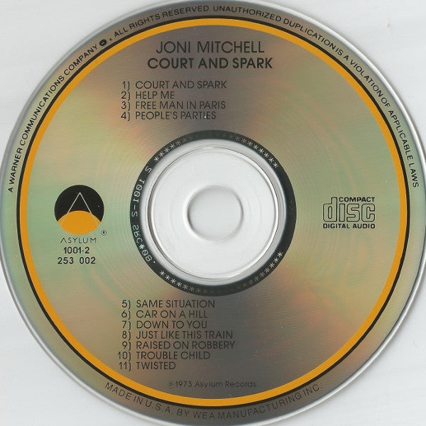 Joni Mitchell : Court And Spark (CD, Album, RE)