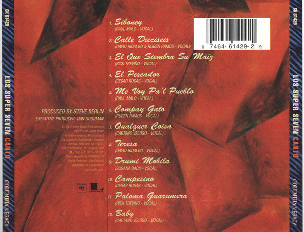 Los Super Seven : Canto (CD, Album)