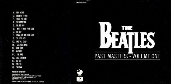 The Beatles : Past Masters • Volume One (CD, Comp, Mono, RE, RM)