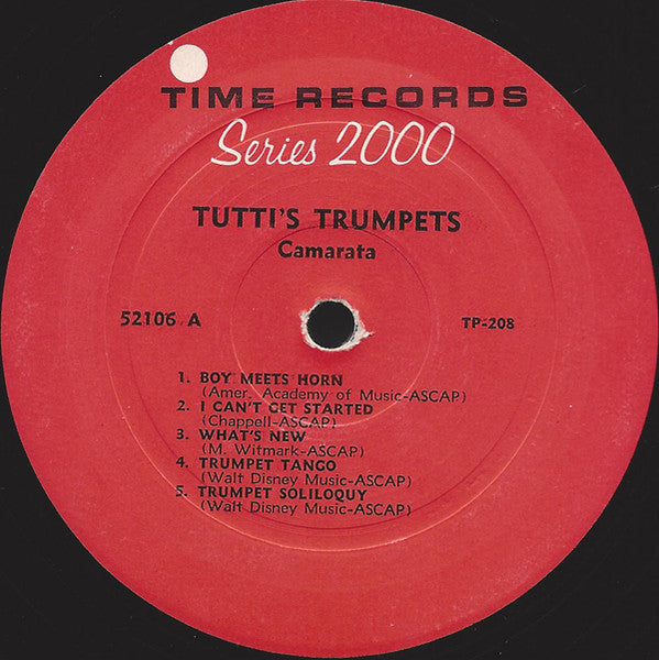 Tutti Camarata : Tutti's Trumpets (LP, Album, Mono)