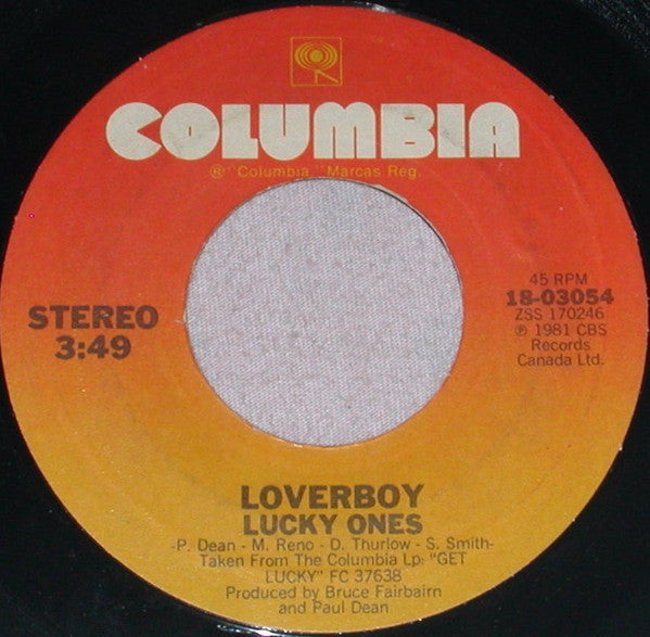 Loverboy : Lucky Ones (7", Single)