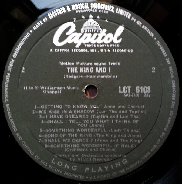 Rodgers & Hammerstein : The King And I (LP, Mono, Bla)