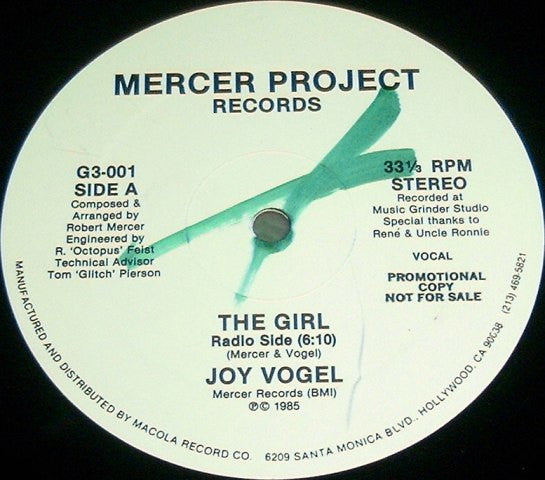 Joy Vogel : The Girl (12", Promo)