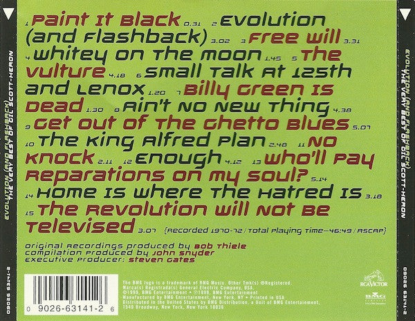 Gil Scott-Heron : Evolution (And Flashback): The Very Best Of Gil Scott-Heron (CD, Comp)