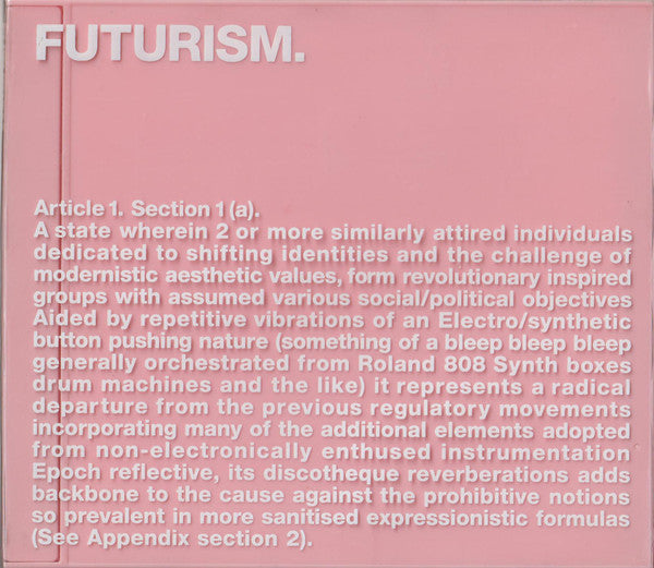Various : Futurism (2xCD, Mixed)