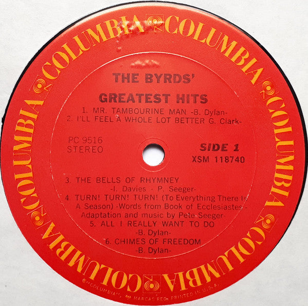 The Byrds : Greatest Hits (LP, Comp, RE, Car)
