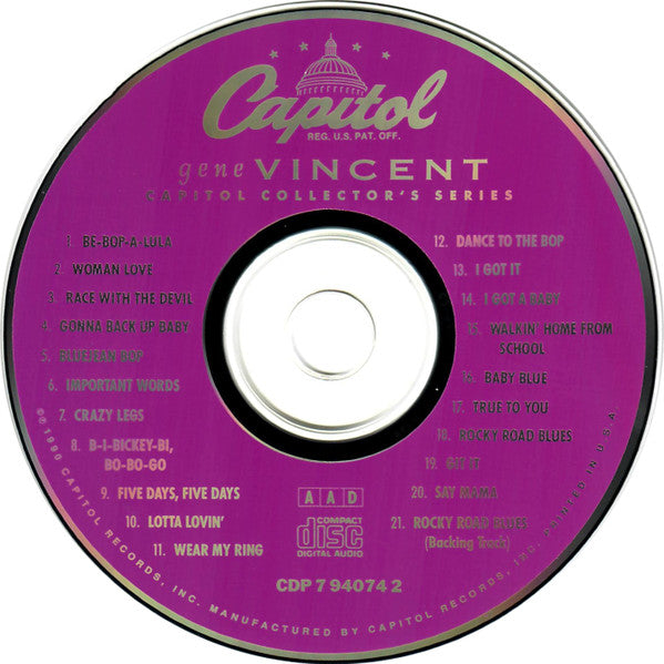 Gene Vincent : The Capitol Collector's Series (CD, Comp, RE, RM)