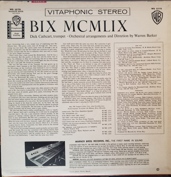 Dick Cathcart : BIX MCMLIX (LP, Album)