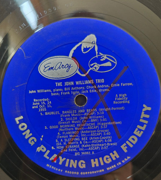 John Williams (5) : John Williams Trio (LP, Mono)