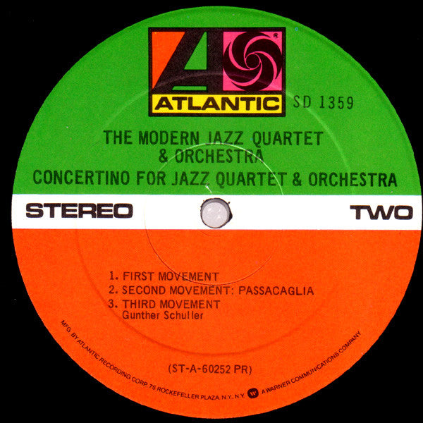 The Modern Jazz Quartet : The Modern Jazz Quartet & Orchestra (LP, RE, Pre)
