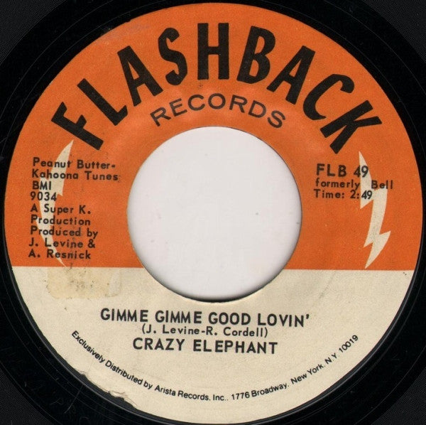 Crazy Elephant : Gimme Gimme Good Lovin' / Dark Part Of My Mind (7", Single, RE)