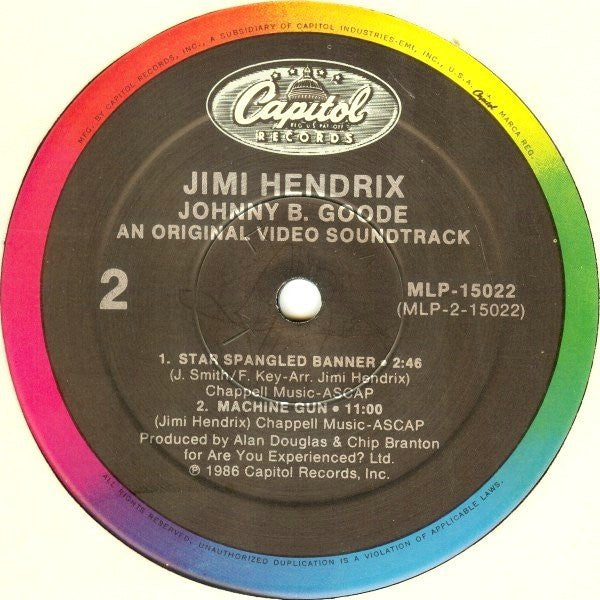 Jimi Hendrix : Johnny B. Goode (An Original Video Soundtrack) (12", MiniAlbum, Spe)