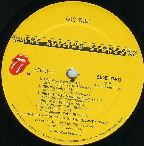 The Rolling Stones : Some Girls (LP, Album, 2nd)