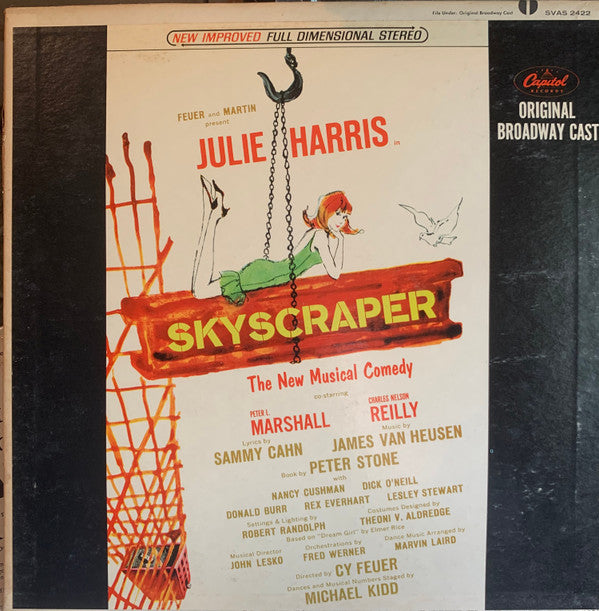 Julie Harris (3) : Skyscraper (Original Broadway Cast) (LP, Album)