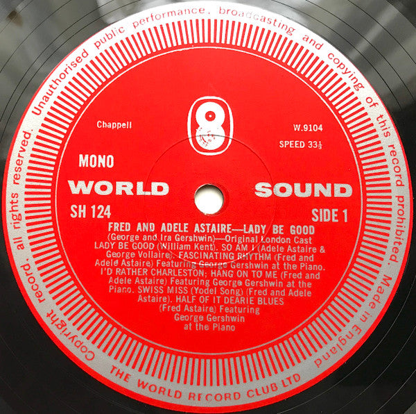 Fred Astaire And Adele Astaire : Lady Be Good! (LP, Comp, Mono)