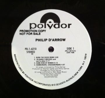 Philip Darrow : Philip D'Arrow (LP, Album, Promo)