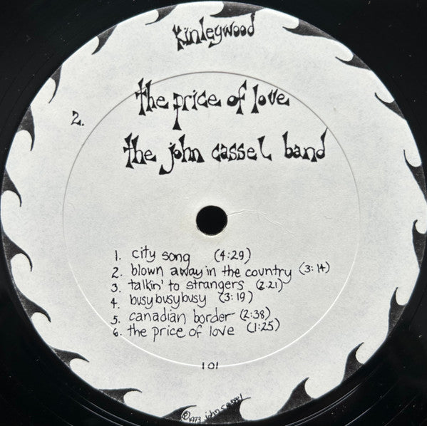 The John Cassel Band : The Price Of Love (LP, Album)