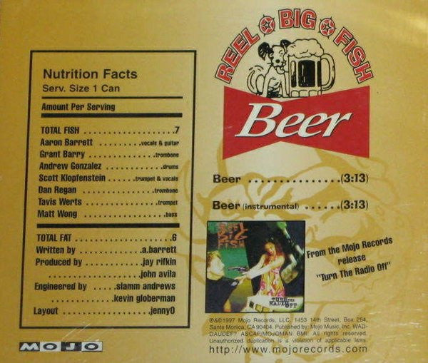 Reel Big Fish : Beer (CD, Single)