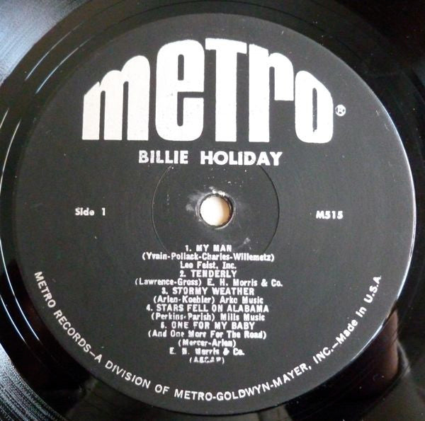 Billie Holiday : Billie Holiday (LP, Comp, Mono)
