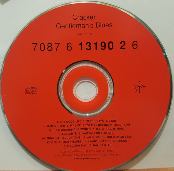 Cracker : Gentleman's Blues (CD, Advance, Album, Promo)