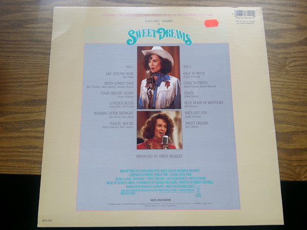 Patsy Cline : Sweet Dreams (Original Motion Picture Soundtrack) (LP, Pin)