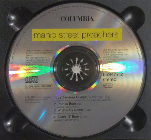 Manic Street Preachers : La Tristesse Durera (Scream To A Sigh) (CD, Single, Dig)