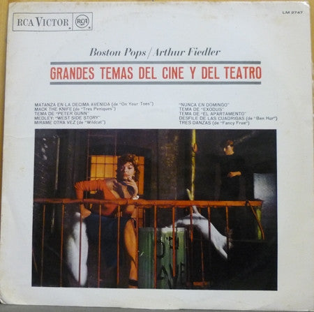 Boston Pops Orchestra / Arthur Fiedler : Grandes Temas Del Cine Y Del Teatro (LP, Album, Mono)