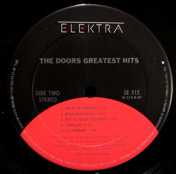 The Doors : Greatest Hits (LP, Comp, Club)